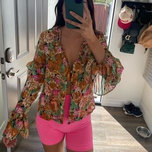 Nasty gal see through blouse